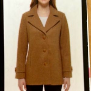NWT Kenneth Cole Camel Coat Size XXL